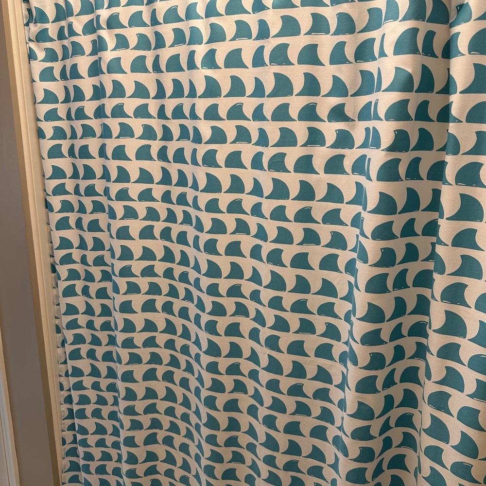 Pillowfort Shark Fin Shower Curtain